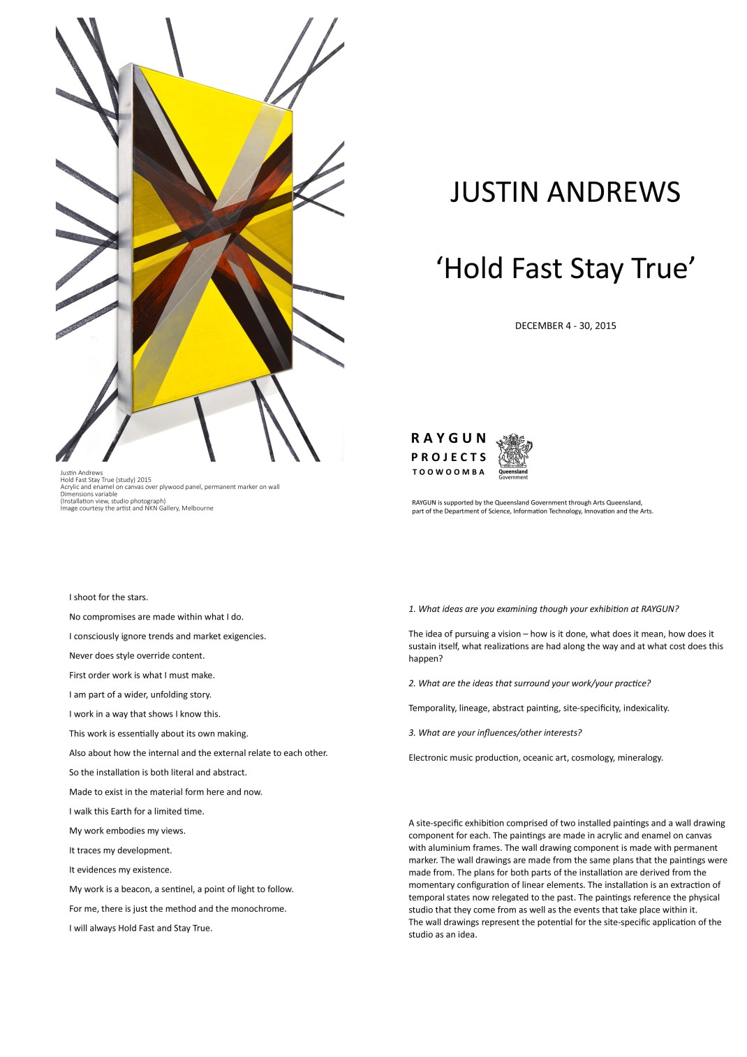 Justin Andrews Catalogue